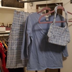 Gap blouse, skirt and bag set